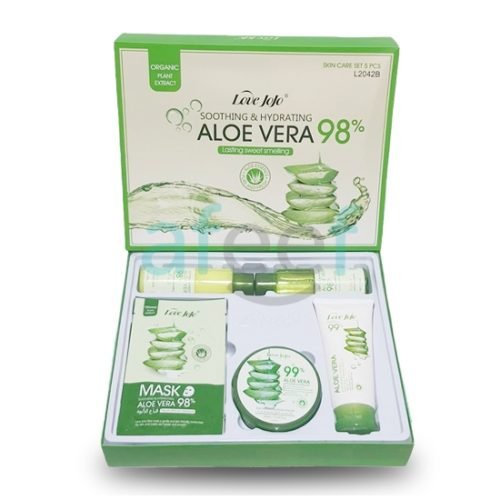 love jojo – coffret aloe vera 98% (5 pièces)